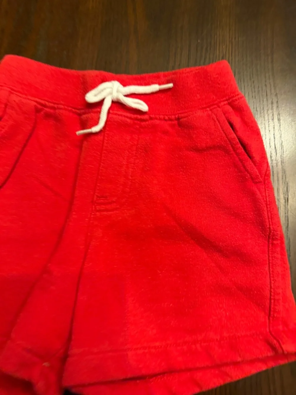 Polo Ralph Lauren Boys 18M 2 Piece Outfit Set Logo Tee Red Shorts